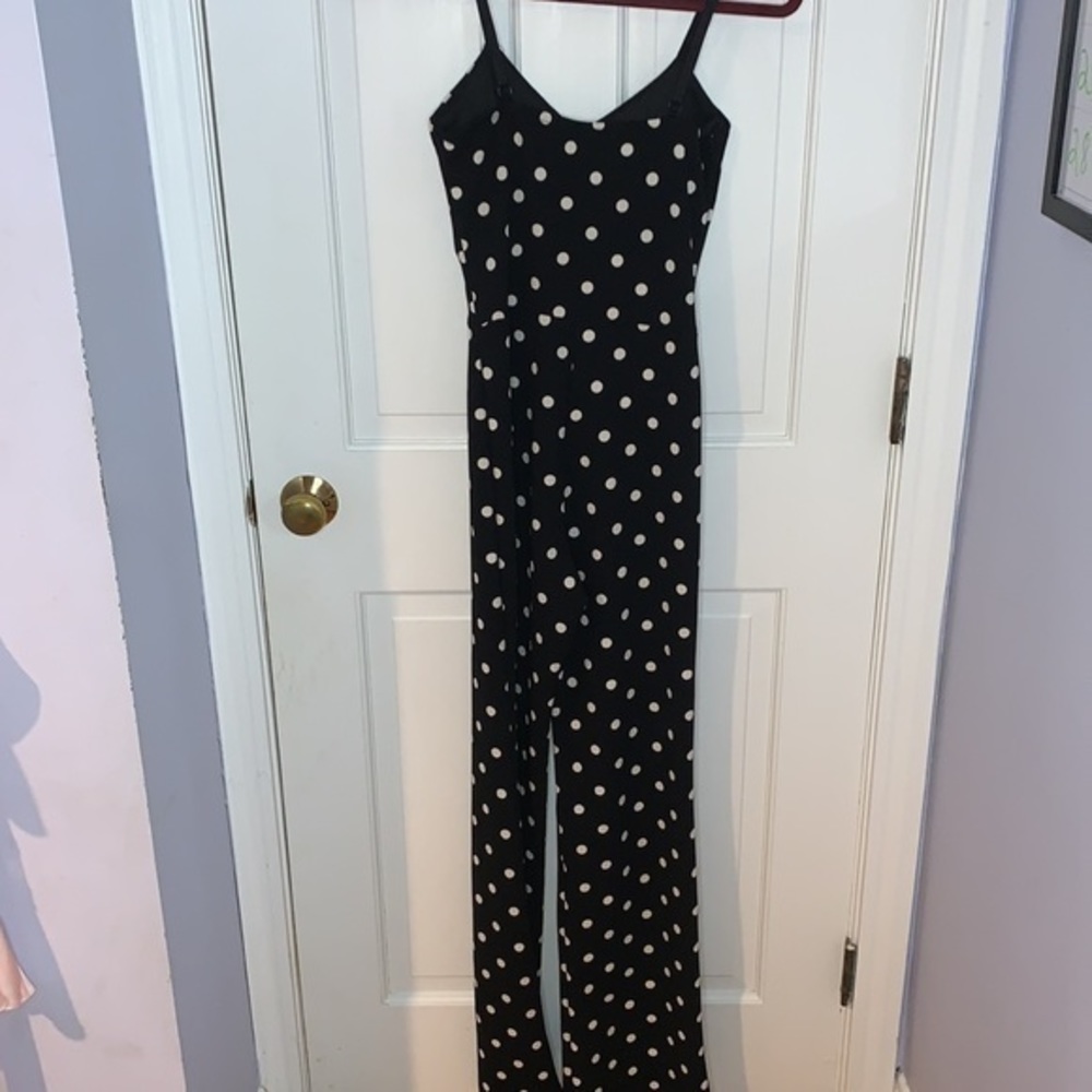 Fashion nova black and white polka dot‎ jumpsuit - Picture 5 of 5
